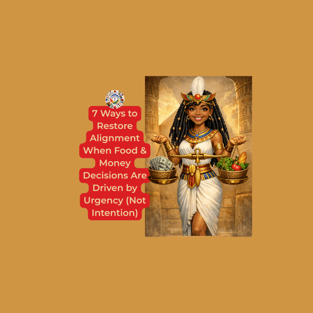 7 Ways to Restore Alignment When Food & Money Decisions Are Driven by Urgency (Not&nbsp;Intention)